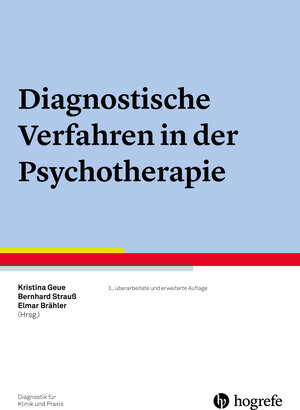 Buchcover Diagnostische Verfahren in der Psychotherapie  | EAN 9783840927003 | ISBN 3-8409-2700-5 | ISBN 978-3-8409-2700-3
