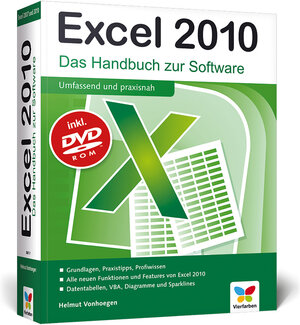 Buchcover Excel 2010 | Helmut Vonhoegen | EAN 9783842100077 | ISBN 3-8421-0007-8 | ISBN 978-3-8421-0007-7