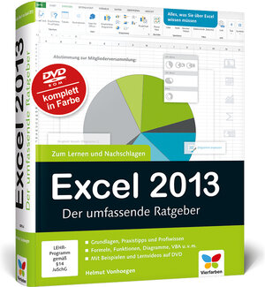Buchcover Excel 2013 | Helmut Vonhoegen | EAN 9783842100756 | ISBN 3-8421-0075-2 | ISBN 978-3-8421-0075-6