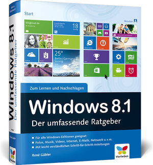 Buchcover Windows 8.1 | René Gäbler | EAN 9783842101241 | ISBN 3-8421-0124-4 | ISBN 978-3-8421-0124-1