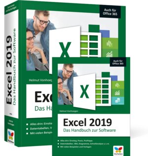 Buchcover Excel 2019 | Helmut Vonhoegen | EAN 9783842105591 | ISBN 3-8421-0559-2 | ISBN 978-3-8421-0559-1