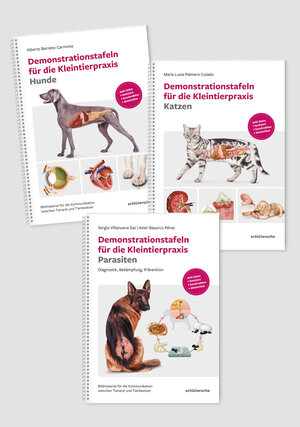 Buchcover Demonstrationstafeln für die Kleintierpraxis Hund, Katze und Parasiten 3 Bde. im SET  | EAN 9783842600799 | ISBN 3-8426-0079-8 | ISBN 978-3-8426-0079-9