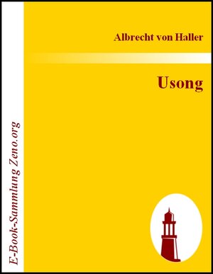 Buchcover Usong | Albrecht von Haller | EAN 9783843004756 | ISBN 3-8430-0475-7 | ISBN 978-3-8430-0475-6