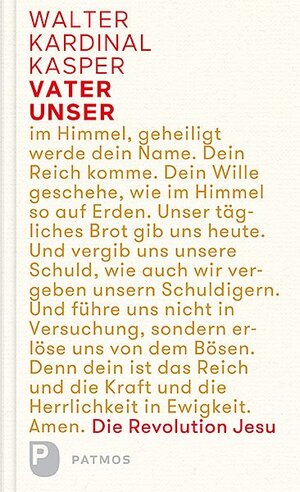 Buchcover Vater unser | Walter Kardinal Kasper | EAN 9783843611466 | ISBN 3-8436-1146-7 | ISBN 978-3-8436-1146-6