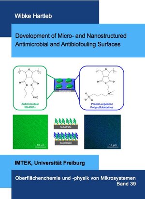 Buchcover Development of Micro- and Nanostructured Antimicrobial and Antibiofouling Surfaces | Wibke Hartleb | EAN 9783843932882 | ISBN 3-8439-3288-3 | ISBN 978-3-8439-3288-2