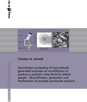 Buchcover Downstream processing of enzymatically generated lactulose via nanofiltration to produce a prebiotic whey drink for elderly people - Quantification, generation and fractionation of complex saccharide solutions | Christian M. Schmidt | EAN 9783843943949 | ISBN 3-8439-4394-X | ISBN 978-3-8439-4394-9