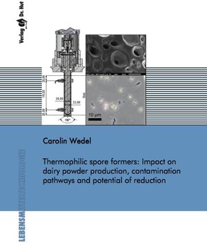 Buchcover Thermophilic spore formers: Impact on dairy powder production, contamination pathways and potential of reduction | Carolin Wedel | EAN 9783843945332 | ISBN 3-8439-4533-0 | ISBN 978-3-8439-4533-2