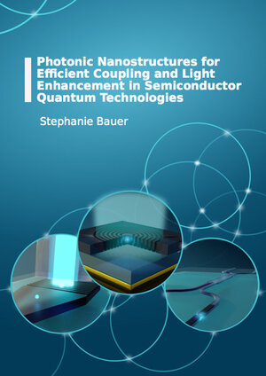 Buchcover Photonic Nanostructures for Efficient Coupling and Light Enhancement in Semiconductor Quantum Technologies | Stephanie Bauer | EAN 9783843955133 | ISBN 3-8439-5513-1 | ISBN 978-3-8439-5513-3