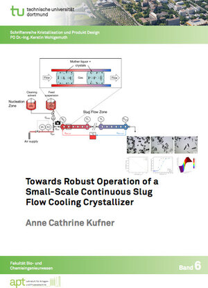 Buchcover Towards Robust Operation of a Small-Scale Continuous Slug Flow Cooling Crystallizer | Anne Cathrine Kufner | EAN 9783843956116 | ISBN 3-8439-5611-1 | ISBN 978-3-8439-5611-6