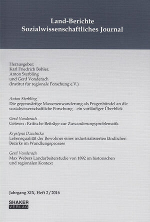 Buchcover Land-Berichte. Sozialwissenschaftliches Journal  | EAN 9783844044362 | ISBN 3-8440-4436-1 | ISBN 978-3-8440-4436-2