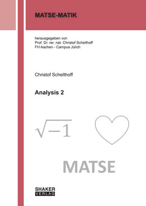 Buchcover Analysis 2 | Christof Schelthoff | EAN 9783844046748 | ISBN 3-8440-4674-7 | ISBN 978-3-8440-4674-8