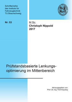 Buchcover Prüfstandsbasierte Lenkungsoptimierung im Mittenbereich | Christoph Nippold | EAN 9783844052626 | ISBN 3-8440-5262-3 | ISBN 978-3-8440-5262-6