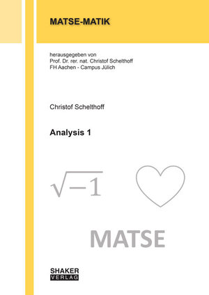 Buchcover Analysis 1 | Christof Schelthoff | EAN 9783844053265 | ISBN 3-8440-5326-3 | ISBN 978-3-8440-5326-5