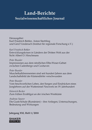 Buchcover Land-Berichte. Sozialwissenschaftliches Journal  | EAN 9783844057577 | ISBN 3-8440-5757-9 | ISBN 978-3-8440-5757-7