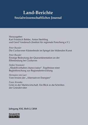 Buchcover Land-Berichte. Sozialwissenschaftliches Journal  | EAN 9783844059571 | ISBN 3-8440-5957-1 | ISBN 978-3-8440-5957-1