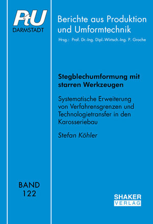 Buchcover Stegblechumformung mit starren Werkzeugen | Stefan Köhler | EAN 9783844072853 | ISBN 3-8440-7285-3 | ISBN 978-3-8440-7285-3