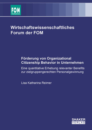 Buchcover Förderung von Organizational Citizenship Behavior in Unternehmen | Lisa Katharina Reimer | EAN 9783844075359 | ISBN 3-8440-7535-6 | ISBN 978-3-8440-7535-9