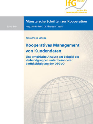 Buchcover Kooperatives Management von Kundendaten | Robin Philip Schupp | EAN 9783844084061 | ISBN 3-8440-8406-1 | ISBN 978-3-8440-8406-1