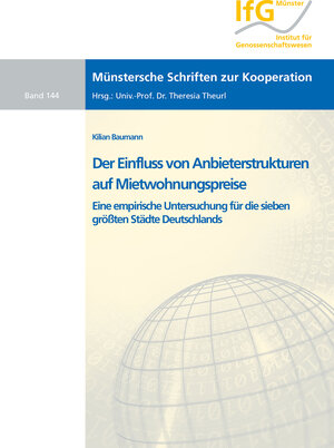 Buchcover Der Einfluss von Anbieterstrukturen auf Mietwohnungspreise | Kilian Baumann | EAN 9783844090246 | ISBN 3-8440-9024-X | ISBN 978-3-8440-9024-6
