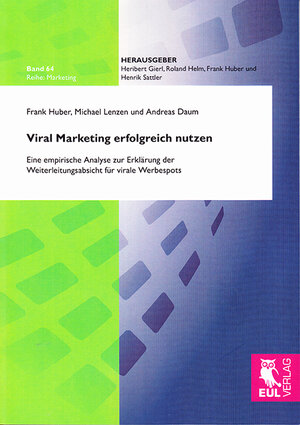 Buchcover Viral Marketing erfolgreich nutzen | Frank Huber | EAN 9783844101997 | ISBN 3-8441-0199-3 | ISBN 978-3-8441-0199-7