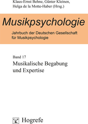 Buchcover Musikpsychologie. Jahrbuch der Deutschen Gesellschaft für Musikpsychologie / Musikalische Begabung und Expertise  | EAN 9783844414530 | ISBN 3-8444-1453-3 | ISBN 978-3-8444-1453-0