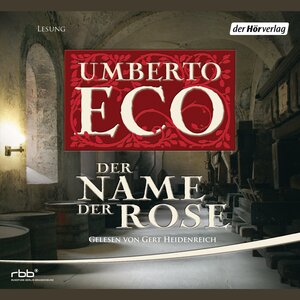Buchcover Der Name der Rose | Umberto Eco | EAN 9783844500431 | ISBN 3-8445-0043-X | ISBN 978-3-8445-0043-1