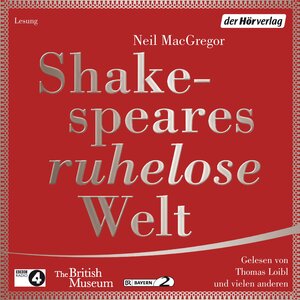 Buchcover Shakespeares ruhelose Welt | Neil MacGregor | EAN 9783844513080 | ISBN 3-8445-1308-6 | ISBN 978-3-8445-1308-0
