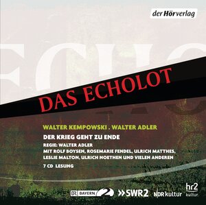 Buchcover Das Echolot | Walter Kempowski | EAN 9783844517255 | ISBN 3-8445-1725-1 | ISBN 978-3-8445-1725-5