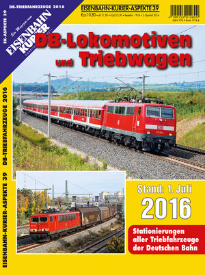Buchcover DB-Lokomotiven und Triebwagen - Stand 1. Juli 2016  | EAN 9783844619188 | ISBN 3-8446-1918-6 | ISBN 978-3-8446-1918-8