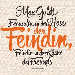 Buchcover Freundin in der Hose der Feindin, Feindin in der Küche des Freunds | Max Goldt | EAN 9783844913477 | ISBN 3-8449-1347-5 | ISBN 978-3-8449-1347-7