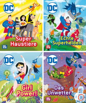 Buchcover Nelson Mini-Bücher: DC Superhelden 1-4 | EAN 9783845121888 | ISBN 3-8451-2188-2 | ISBN 978-3-8451-2188-8