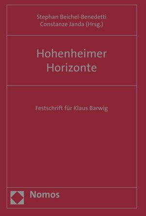 Buchcover Hohenheimer Horizonte  | EAN 9783845278797 | ISBN 3-8452-7879-X | ISBN 978-3-8452-7879-7