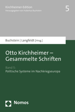 Buchcover Otto Kirchheimer - Gesammelte Schriften  | EAN 9783845290010 | ISBN 3-8452-9001-3 | ISBN 978-3-8452-9001-0