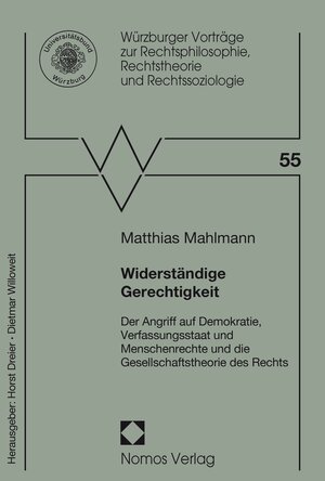 Buchcover Widerständige Gerechtigkeit | Matthias Mahlmann | EAN 9783845295312 | ISBN 3-8452-9531-7 | ISBN 978-3-8452-9531-2