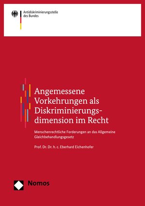 Buchcover Angemessene Vorkehrungen als Diskriminierungsdimension im Recht | Eberhard Eichenhofer | EAN 9783845295565 | ISBN 3-8452-9556-2 | ISBN 978-3-8452-9556-5