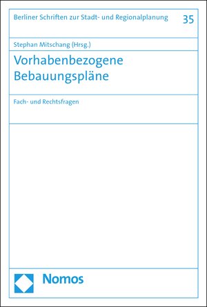 Buchcover Vorhabenbezogene Bebauungspläne  | EAN 9783845298269 | ISBN 3-8452-9826-X | ISBN 978-3-8452-9826-9