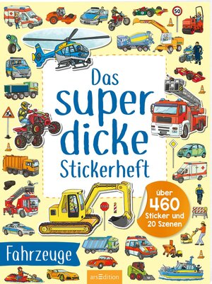 Buchcover Das superdicke Stickerheft – Fahrzeuge  | EAN 9783845859057 | ISBN 3-8458-5905-9 | ISBN 978-3-8458-5905-7