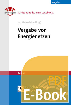 Buchcover Vergabe von Energienetzen (E-Book)  | EAN 9783846204801 | ISBN 3-8462-0480-3 | ISBN 978-3-8462-0480-1