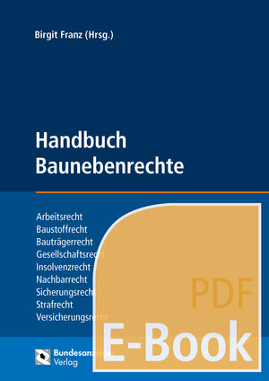 Buchcover Handbuch Baunebenrechte (E-Book)  | EAN 9783846205761 | ISBN 3-8462-0576-1 | ISBN 978-3-8462-0576-1