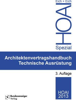 Buchcover Ingenieurvertragshandbuch Technische Ausrüstung | Rainer Eich | EAN 9783846206065 | ISBN 3-8462-0606-7 | ISBN 978-3-8462-0606-5