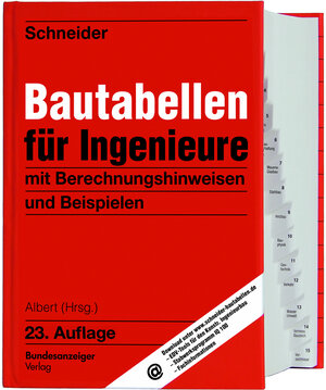 Buchcover Schneider - Bautabellen für Ingenieure | Klaus-Jürgen Schneider | EAN 9783846208809 | ISBN 3-8462-0880-9 | ISBN 978-3-8462-0880-9