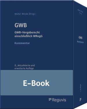 Buchcover GWB – Kommentar (E-Book) | Steffen Amelung | EAN 9783846210949 | ISBN 3-8462-1094-3 | ISBN 978-3-8462-1094-9