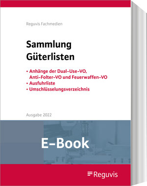 Buchcover Sammlung Güterlisten - Ausgabe 2023 (E-Book)  | EAN 9783846213605 | ISBN 3-8462-1360-8 | ISBN 978-3-8462-1360-5