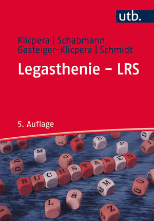 Buchcover Legasthenie - LRS | Christian Klicpera | EAN 9783846348161 | ISBN 3-8463-4816-3 | ISBN 978-3-8463-4816-1