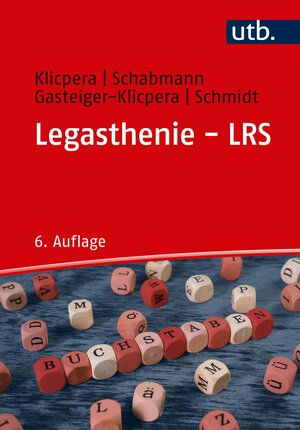 Buchcover Legasthenie - LRS | Christian Klicpera | EAN 9783846354827 | ISBN 3-8463-5482-1 | ISBN 978-3-8463-5482-7