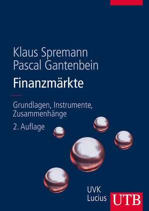 Buchcover Finanzmärkte | Klaus Spremann | EAN 9783846385166 | ISBN 3-8463-8516-6 | ISBN 978-3-8463-8516-6