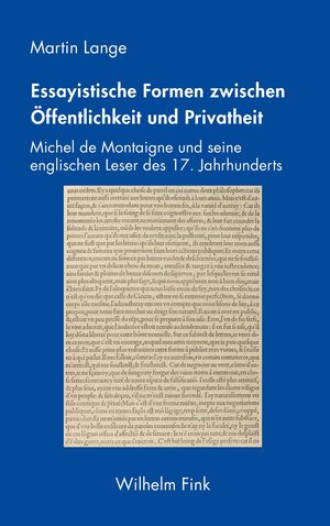 Buchcover Essayistische Formen zwischen Öffentlichkeit und Privatheit | Martin Lange | EAN 9783846763711 | ISBN 3-8467-6371-3 | ISBN 978-3-8467-6371-1