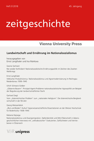 Buchcover Landwirtschaft und Ernährung im Nationalsozialismus  | EAN 9783847008507 | ISBN 3-8470-0850-1 | ISBN 978-3-8470-0850-7