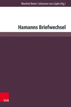 Buchcover Hamanns Briefwechsel  | EAN 9783847104049 | ISBN 3-8471-0404-7 | ISBN 978-3-8471-0404-9