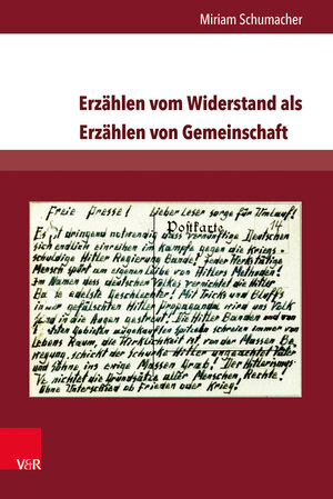 Buchcover Erzählen vom Widerstand als Erzählen von Gemeinschaft | Miriam Schumacher | EAN 9783847105855 | ISBN 3-8471-0585-X | ISBN 978-3-8471-0585-5